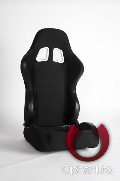 Cipher Racing Seats - Black Cloth