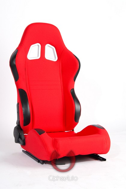 Cipher Racing Seats - Red Cloth