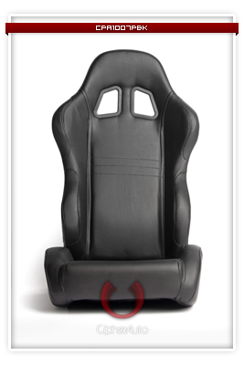 Cipher Racing Seats - Black PVC