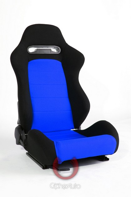 Cipher Racing Seats - Black and Blue Cloth