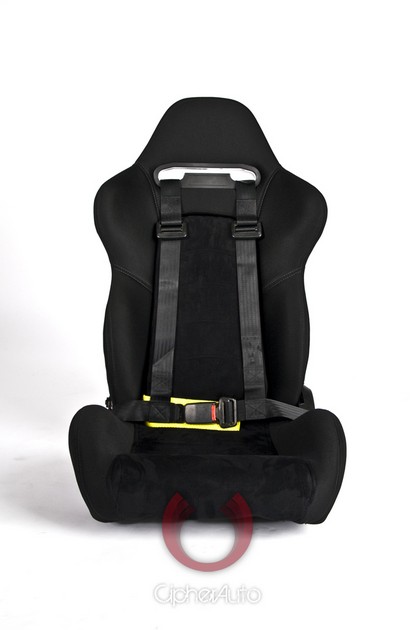 Cipher Auto Black 4 Point Racing Harness Set