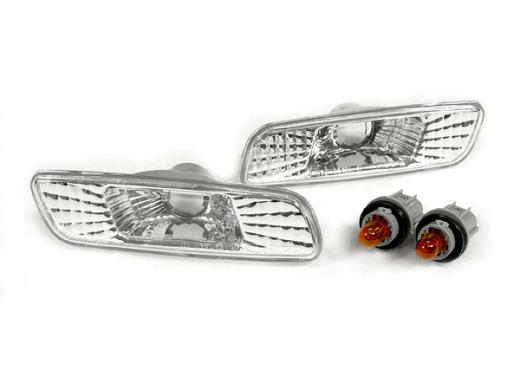 DEPO Crystal Clear Front Bumper Side Marker Lights