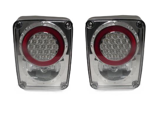 DEPO Chrome Clear LED Tail Lights