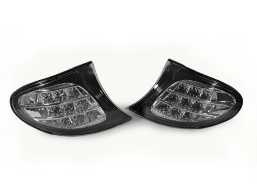 DEPO Black Clear Corner Lights - X9 Amber LED