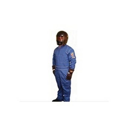 DJ Safety Firesuit SFI 3-2A/5 1-Piece Suit - Large (Blue)