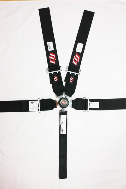 DJ Safety 5-Point Cam Style V-Harness - 3-Inch (Orange)