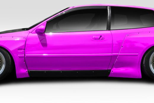 Duraflex TKO RBS Wide Body Side Skirts Rocker Panels - 2 Piece