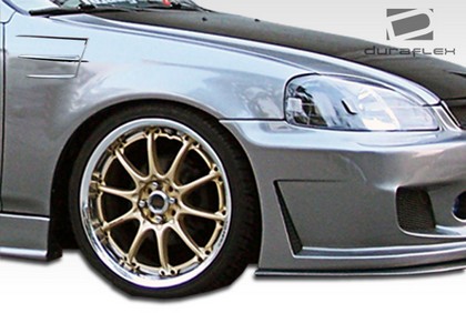 Duraflex X-2 Style Fiberglass Fenders, Front