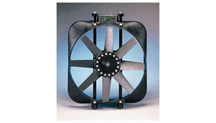 Flex-a-lite Fans - 15 Inch Black Magic Electric Fan, Puller (Black Shrouded)