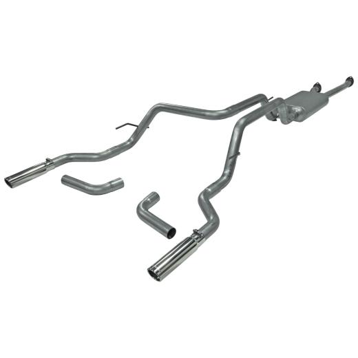 Flowmaster American Thunder Cat-Back Exhaust System - Dual Rear/Side Exit with 50 Series Big Block Muffler and 3