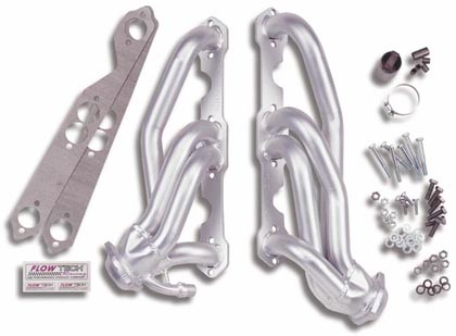Flowtech Headers - Shorty, Smog Headerss w/o A.I.R., 50 States Emissions Legal (Ceramic)
