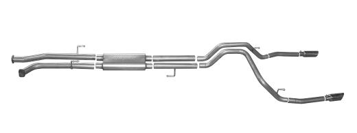 Gibson Exhaust Systems - Split Rear Style (Stainless Steel)