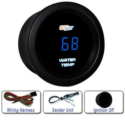Glowshift Blue Digital Water Temperature Gauge