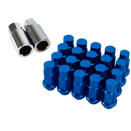 Godspeed Project Lug Nuts - Blue, 20 Pieces, Type 4, 50mm