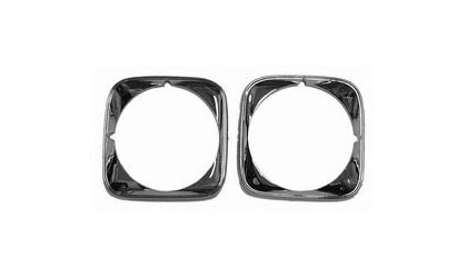 Goodmark Bezel Set For Head Light - Paint Black Accent