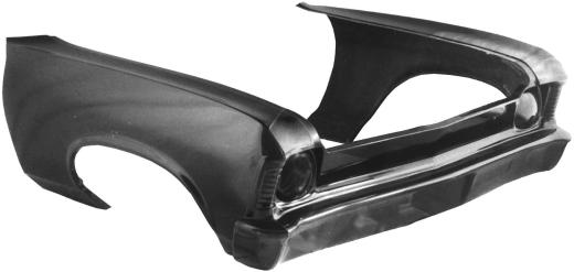 Harwood Fiberglass Body Kit - Front End - Less Hood (Fits 68-74) :Race Use Only! Not Intended For Street Vehicles