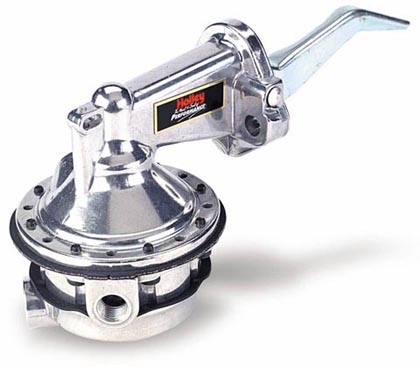 Holley Fuel Pump - Mechanical, 110 GPH, Inlet/Outlet Tapped For 0.25