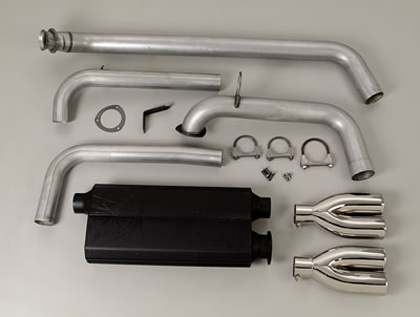 Hooker Super Competition Cat-Back System (Black Finish w/Show Polished Stainless Tips)