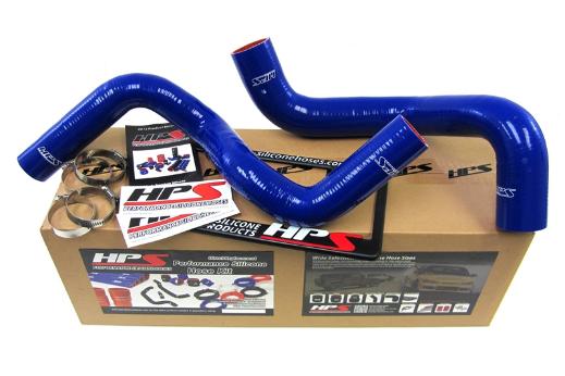 HPS Blue Silicone Radiator Hose Kit Coolant - Blue