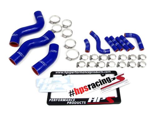 HPS Blue FJ80 Silicone Radiator and Pesky Heater Coolant Hose Kit - Blue