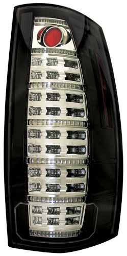 In Pro Car Wear Tail Lamps, Fiber Optic & LED - Set - Bermuda Black - W/LED Reverse Except Hybrid