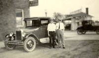 Taken from Arts Diederich Garage. 1920s. Pure Oil Company is across the street. 