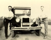 1926 auto with Dewey Hunt and Charlie