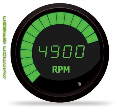 Intellitronix LED Digital/Bargraph Memory Tachometer - Green