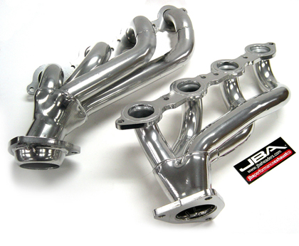 JBA Silver Ceramic Coated Shorty Header