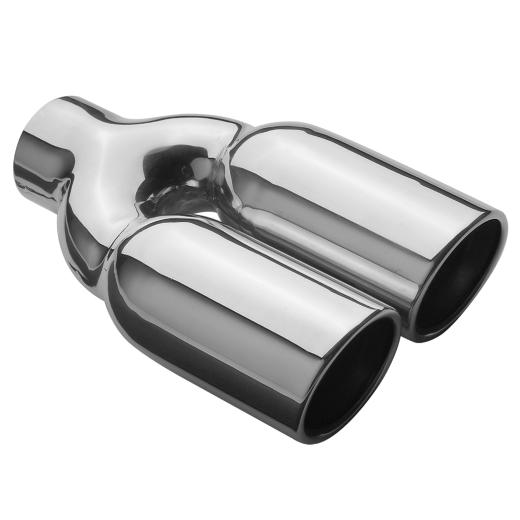 Magnaflow 15° Slant Cut Dual Tip - Double Wall - Weld On - Rolled Edge - Round (3