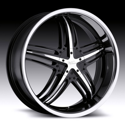 Milanni Force 457 FWD Gloss Black Machined Face & Lip