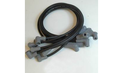 MSD Ignition Custom Spark Plug Wire Set - w/Wires Over Valve Covers - Black Super Conductor 8.5mm