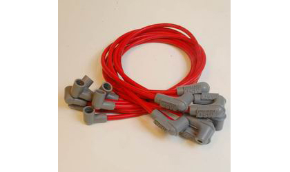 MSD Ignition Spark Plug Wire Set - w/Wires Over Valve Covers - Red Super Conductor 8.5mm