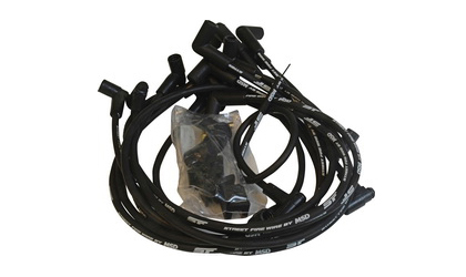 MSD Ignition Spark Plug Wire Set - Street Fire - HEI Style - 21 mm Silicone/Synthetic Jacket Resists Heat
