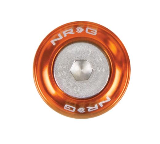 NRG Innovations Fender Washer Kit, Rivets for Metal, Set of 10 (Orange)