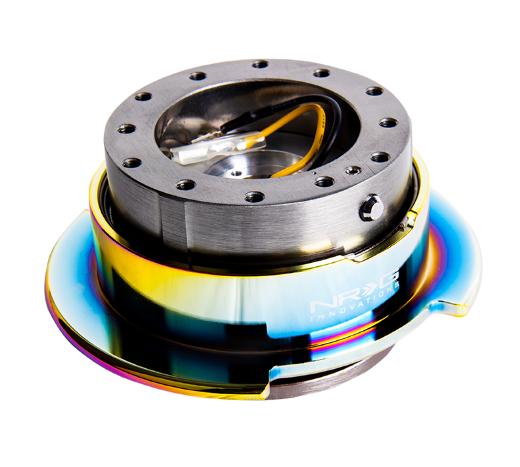 NRG Gen 2.5 Quick Release -Gunmetal with NeoChrome Ring