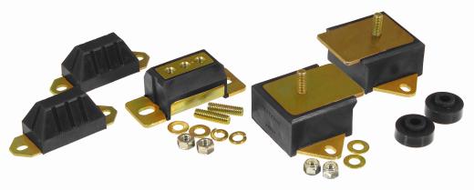 Prothane Motor and Transmission Mount Combo - 6 Cyl 258 ci - Black Drivetrain Bushings