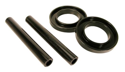 Prothane Coil Spring Bushings - Front Upper and Lower Coil Spring Isolaters (Black)