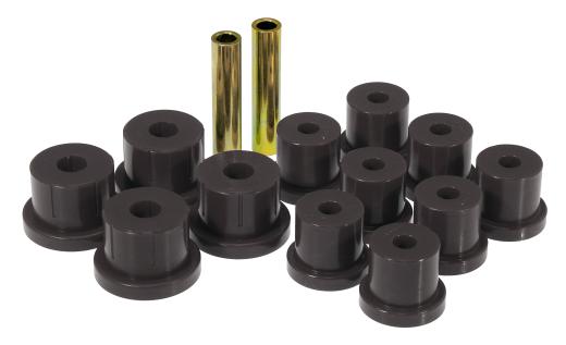 Prothane Rear Leaf Spring Eye and Shackle Bushings Kit - Mono Leaf - Black