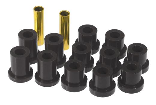 Prothane Rear Leaf Spring Eye and Shackle Bushings Kit - Black