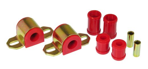 Prothane Rear Sway Bar and End Link Bushings - 7/8 Inch - 2 Bolt Clamp Style - Red