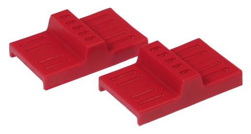 Prothane Rear Upper Leaf Spring Pads - Mono Leaf - Red