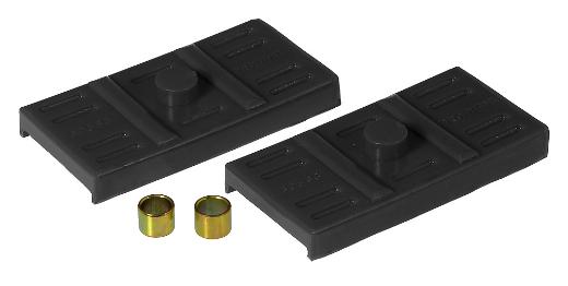 Prothane Rear Lower Spring Pads - Mono Leaf - Black