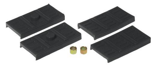 Prothane Rear Leaf Spring Pads - Mono Leaf - Black