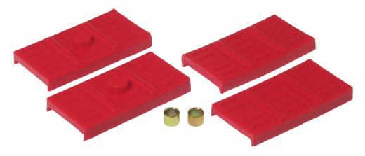 Prothane Rear Leaf Spring Pads - Mono Leaf - Red