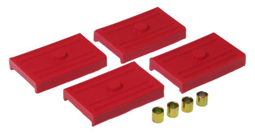 Prothane Rear Spring Pads - Multi Leaf - Red