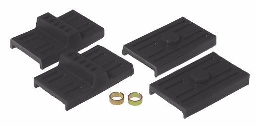Prothane Rear Leaf Spring Pads - Multi Leaf - Black