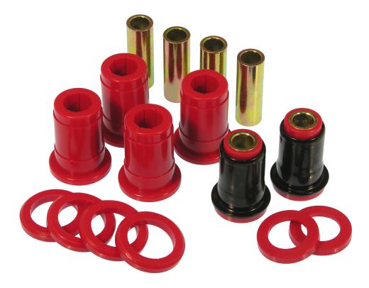 Prothane Rear Control Arm Bushings - Single Upper Arm - Red