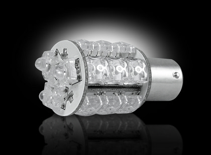 Recon 1157 (18 L.E.D.s on each bulb) 360 Degree L.E.D. Bulb - WHITE