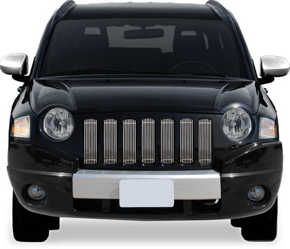 Restyling Ideas ABS Grille Insert - Chrome Stainless Steel Billet, Top